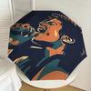 1pc Michael Joseph Jackson Automatic Folding Umbrella, Portable Collapsible Design, Casual Outdoor Accessory L1127023