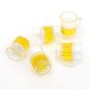 Creative 5Pcs Per Pack Mini Glass Shape Charm Pendant DIY Keychain Necklace Resin Wine Cup Bag Decoration Accessories Wholesale