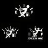 Car Stickers 12.7CM*9.2CM High Gas Consumption Decal Fuel Gage Empty Stickers Funny Vinyl Car Fuel Tank Cap Sticker