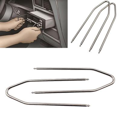 Ferramenta de Remoção de Rádio Acabamento Tamanho Compacto Chaves de Extração Multiuso Removedor de CD Suprimentos para Reparo de Carro Extrator