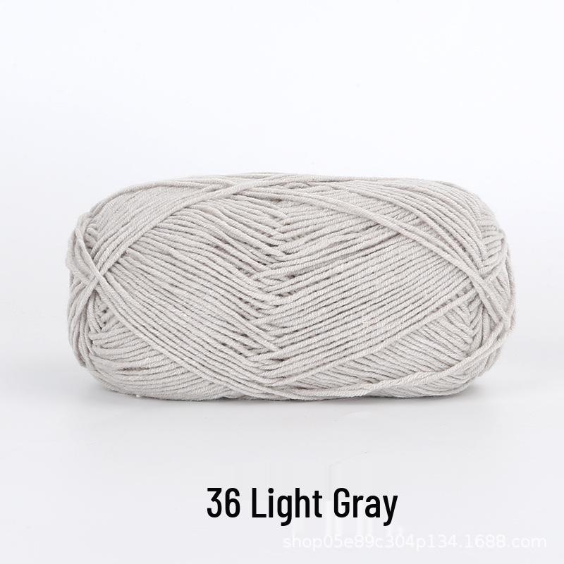 Xue Feier 4-Ply Cute Doll Milk Cotton Combed Yarn for Crochet and Knitted Bags