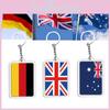 Acrylic Keychain With National Flags For Football Fans Small Gifts And Souvenirs