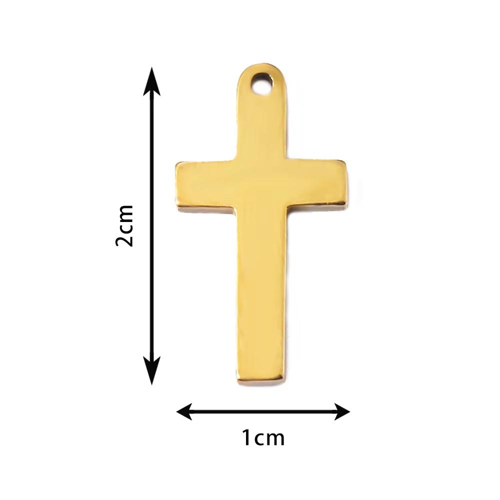 20pcs/lot Stainless Steel Cross Charms Pendants For Jewelry Making Christian Cross Jewelry Making Charms Connector Accessories