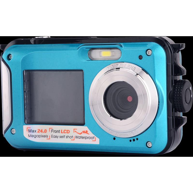 Waterproof Dual-Screen 24MP HD Digital Camera - Model HD268 (English Version)