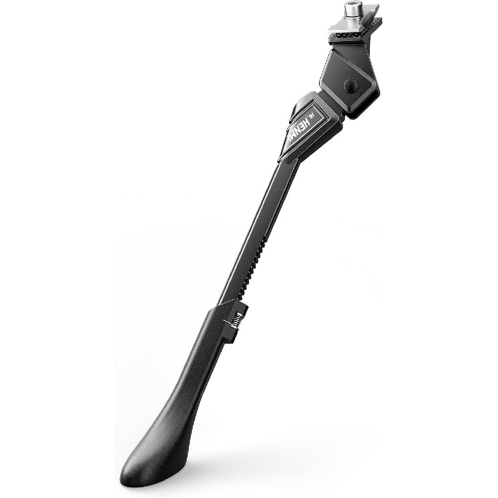 HENMI Center Mount Bike Kickstand For Adult Bikes, Adjustable Bicycle Kickstand For Most 24 -29 , Non-Slip Sole, Magnesium Alloy Material, Bicycle