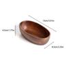 Food Bread Tray Japanese Style Boat-shaped Bowl Handcrafted Durable Snack Tray Natural Wood Tray Dessert Serving