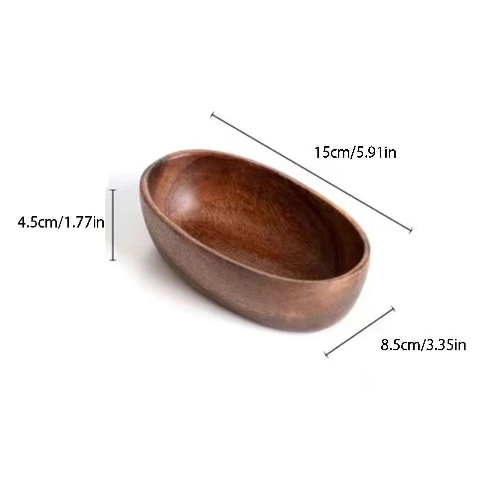 Food Bread Tray Japanese Style Boat-shaped Bowl Handcrafted Durable Snack Tray Natural Wood Tray Dessert Serving