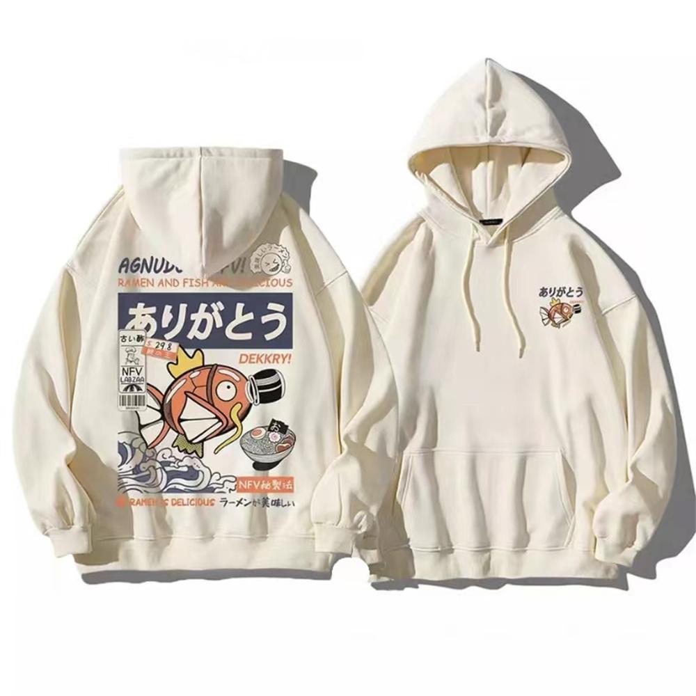 Japanese Anime Men's And Women's Oversized Hoodie Long Sleeve Sweatshirt Fleece Tops Streetwear Vintage Clothing Unisex Clothing
