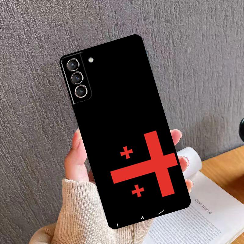 Georgia Flag Case For Samsung Galaxy S21 S20 FE S22 S23 Ultra Note 20 S8 S9 S10 Note 10 Plus Cover Shell