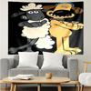 Shaun the Sheep Print Tapestry, Backdrop, Easy Setup, Ideal for Bedroom, Office & Living Room, with Aesthetic Wall Hanging Decor.