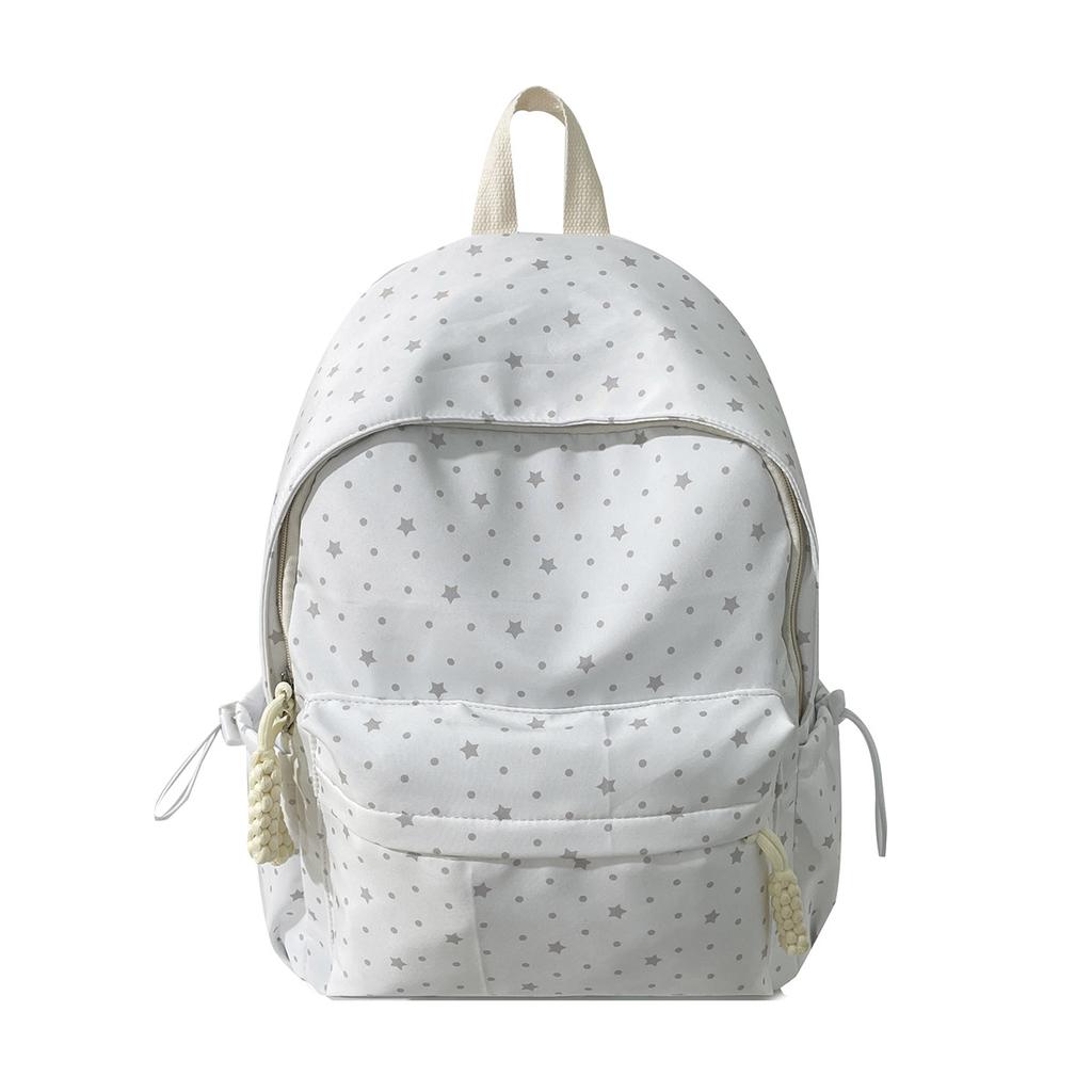 Schoolbag Japanese ins Small Fresh Backpack Women's Large Capacity Mori School Style Student School Bag Casual Printed Backpack