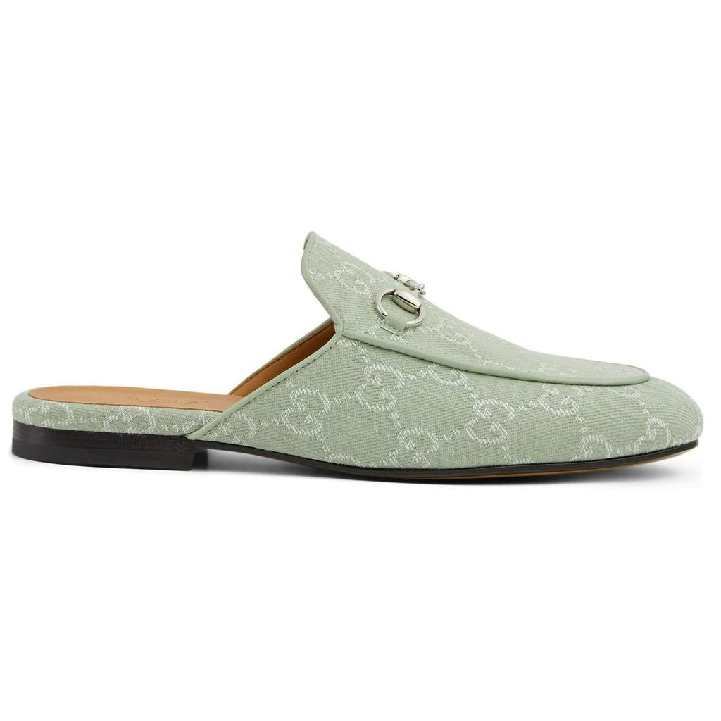 GUCCI Princetown Closed Toe Slippers Women's Green 784913 FADCX 3448