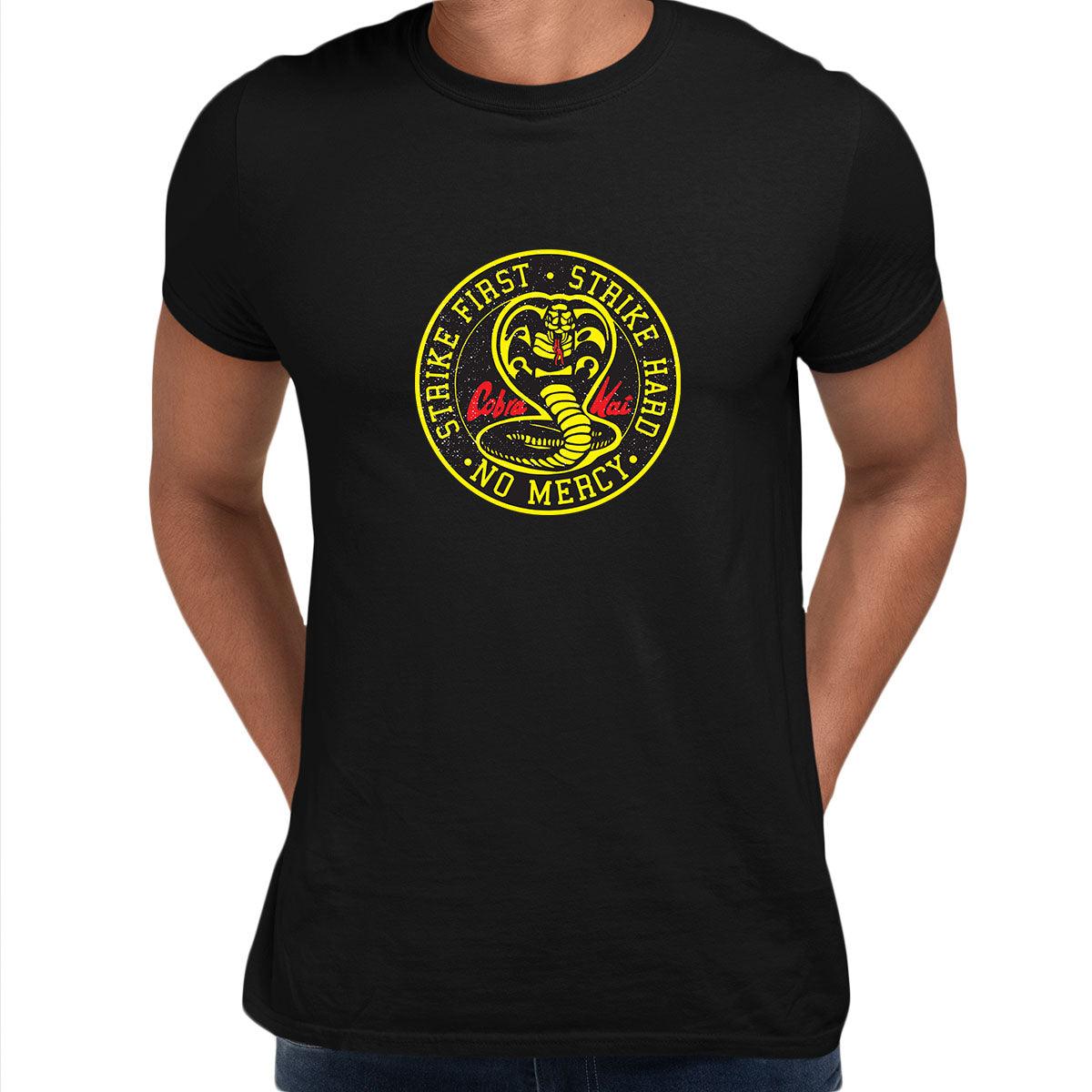 

Cobra Kai T-shirt Karate Kid Movie Kung Fu Martial Arts Retro Gift Top ALL SIZES Unisex T-Shirt XXXL чорний