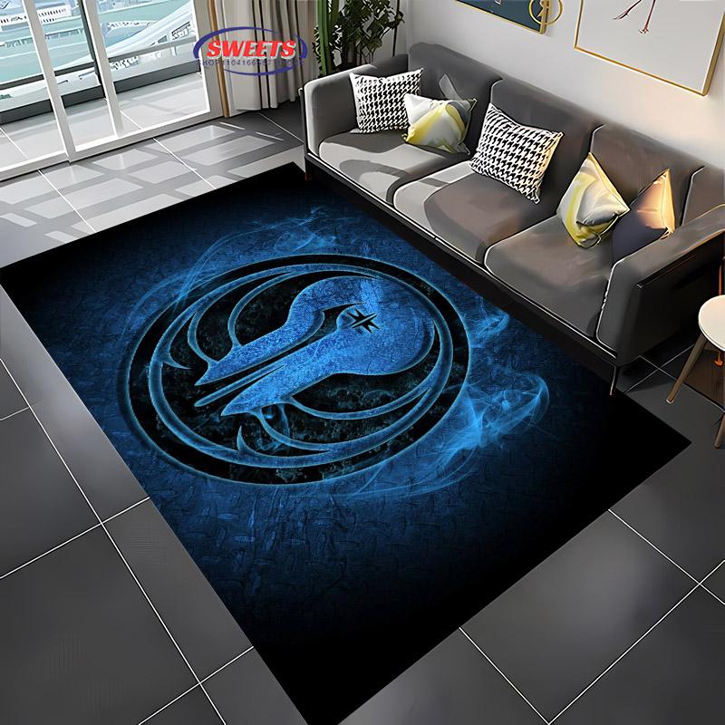 Next Day Shipping Classic L0G0 Printed Carpet,Living Room Bedroom Office Children's Room of Choice,Non-slip Machine Washable Mat