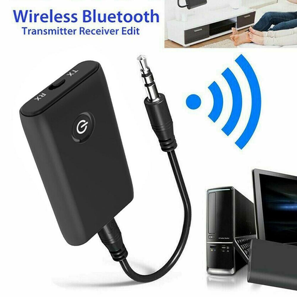 Wireless Bluetooth-compatible 5.0 Transmitter Receiver Rechargable 3.5mm Aux Port Hifi Music Audio Adapter For Tv Pc Car Speaker