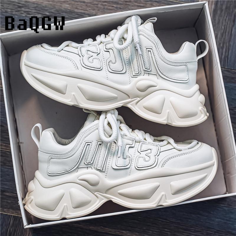 Modă Toamnă Iarnă Adidași Casual pentru Bărbați Pantofi de Alergare Retro cu Șireturi Culori Mixte Sport în Aer Liber Confortabili Pantofi cu Platformă