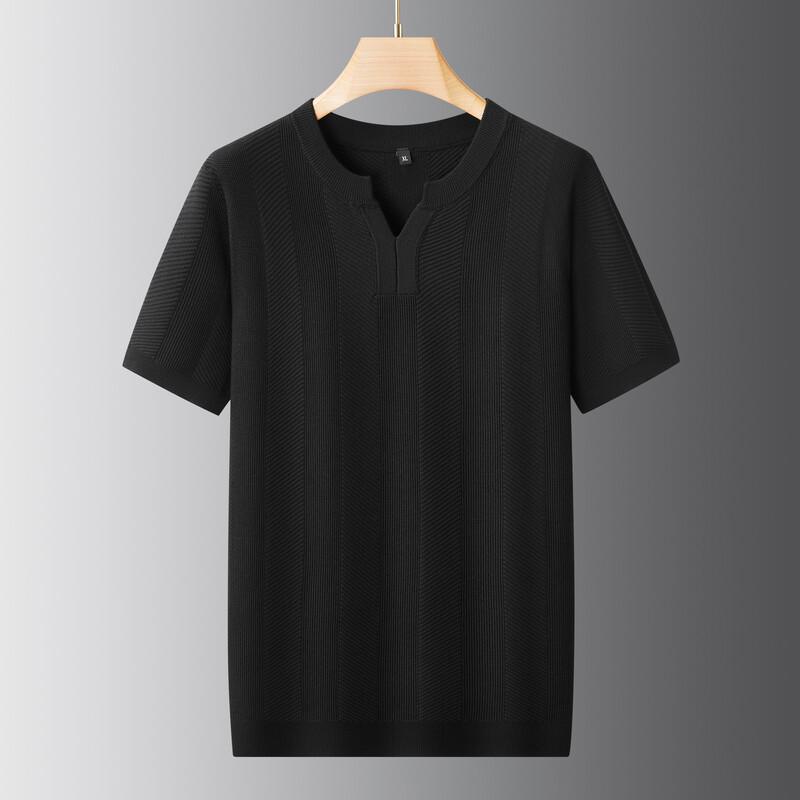 Dibinze Men's Plus Size Casual Knit Henley Sweater