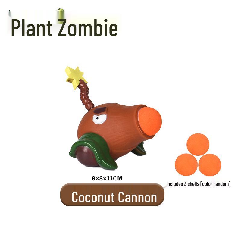 Plants vs. Zombies Toy Set: Machine Bug, Football Gun, Pea Pod, Carnivorous Plant Models