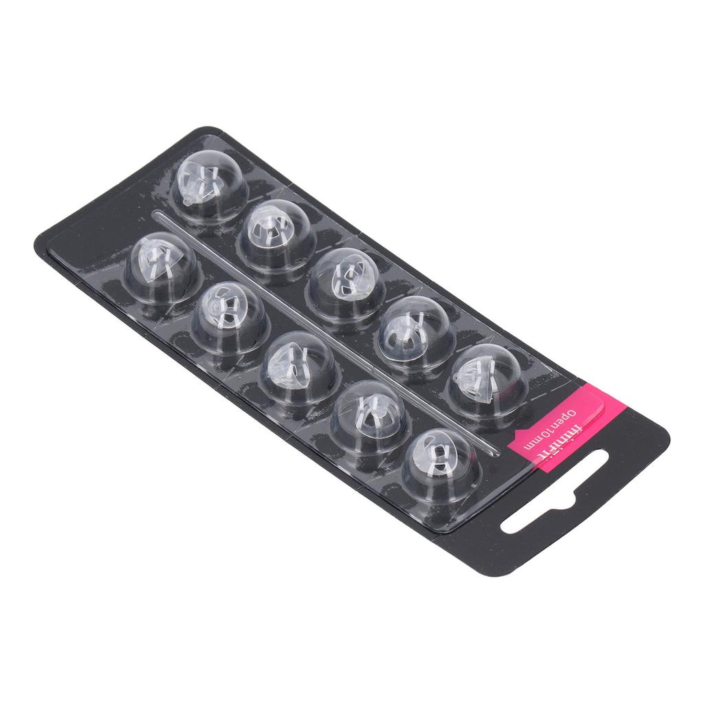 20pcs Hearing Instruments Dome Open Ear Tip Highly Transparent Single Layer Silicone Hearing