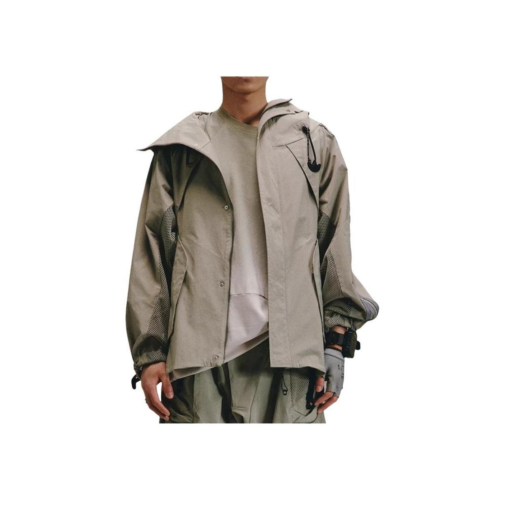 Adidas Originals X Hamcus Co-Branded Survey Jacket With Plain Hood Unisex Jacket Pebble-Silver-Gray HY4195