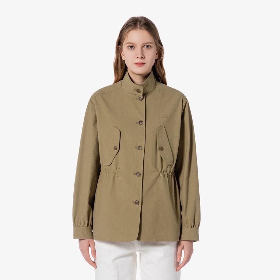 Lacoste Women's New Band-Neck Safari Jumper BF698E-55G