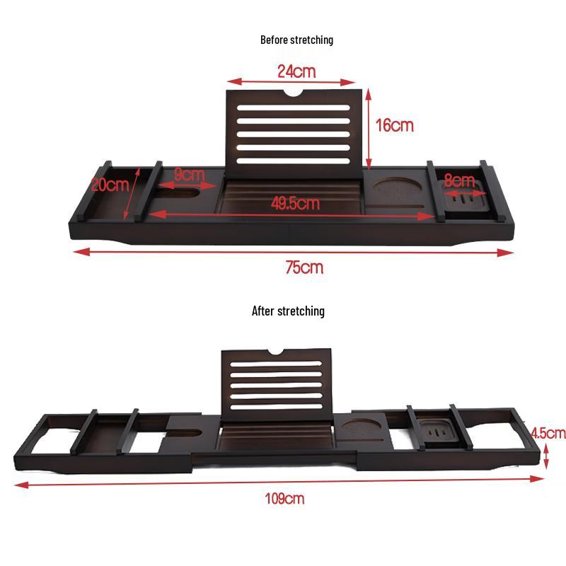TLXT Retractable Non-slip Bathtub Storage Rack