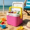 Insulated Portable Cooler With Handle Mini Freezer Fridge Heat Preservation Food Storage Cooler Box For Beach Picnic
