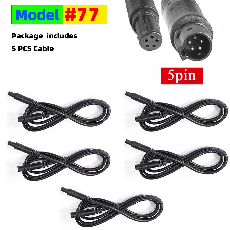 4-Pin or 5-Pin Car DVR Camera Extension Cable 2M Male for Female Connector Cord for Dashcam Reverse Camera Cable