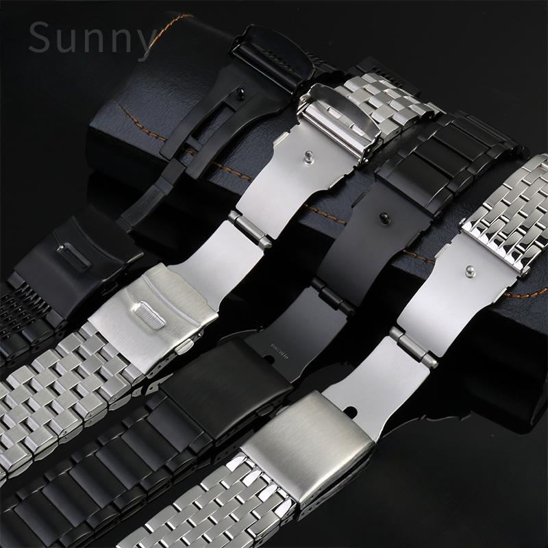 For DIESEL Stainless Steel Men's Watch Band Dz7395 Dz4316 Police Large Dial 22 24 26 28 Double Press Buckle Replace Watch Strap