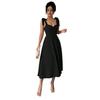 Europe, America and the United States in the summer of 2026 new elegant women's clothing solid color fashionable elegant strap dress women