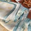 Spring New Ink Splashing Ballet Printed Silk Silk Scarf Women's Light Luxury Mulberry Silk Square Scarf Thin Silk Gift