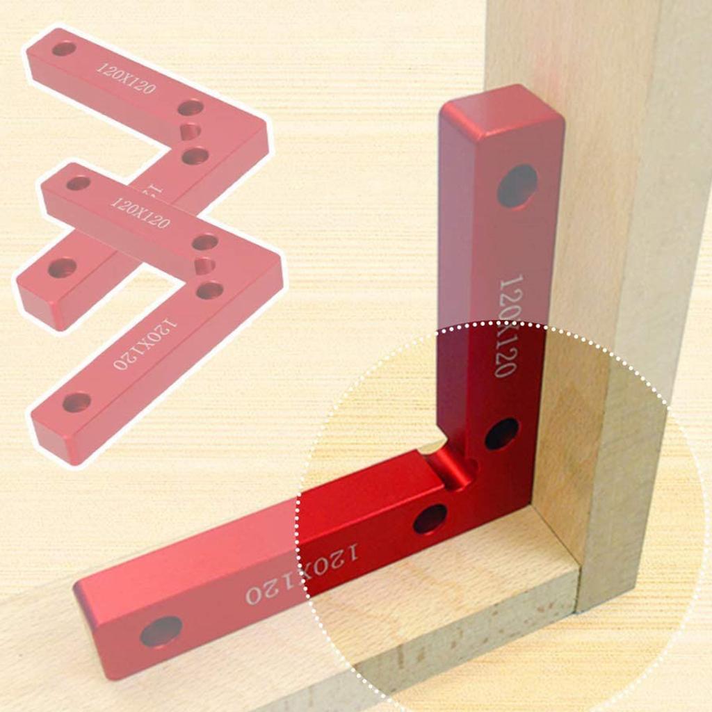 2 Pezzi/Set Squadre di Posizionamento a 90 Gradi 12x12cm Righello a L Strumenti da Falegname per Lavorazione del Legno Cornice per Foto Scatola Armadi