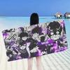 Japan Anime Mob Psycho 100 Big Microfiber Beach Towels Quick Dry Towel Sand Beach Towels Pool Towel for Travel Swim Pool Yoga