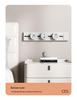 Surface-Mounted Anti-Shock Adjustable Power Strip with Switch Track for Kitchens