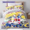 Sailor Moon Magical Stars Glow Bedding Set Anime Duvet Cover Polyester Soft Comforter Set -QJY
