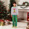 Parent-child Christmas Print Home Suit Long-sleeved Top And Pants