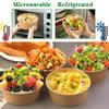 Huaiid 50-Pack 25oz Kraft Paper Bowls with Lids, Paper Salad Bowls, Disposable Food Containers for Parties, Salads, Soup, and Ice Cream
