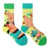 Calzini AB Asimmetrici Trendy Divertenti per Coppia Anatra Mandarina Colorati Calzini a Mezza Gamba SMLSOX