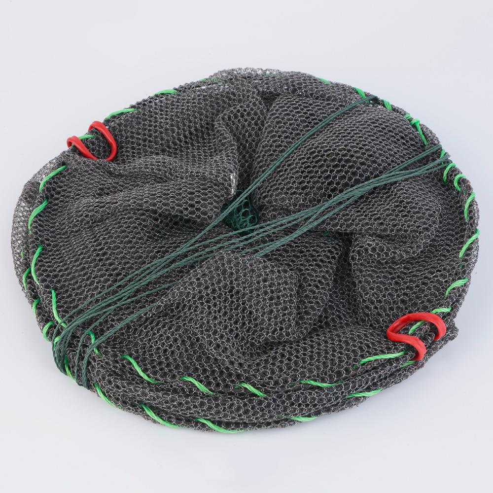 Crab Crayfish Lobster Catcher Pot Trap Fishing Net Eel Prawn Shrimp Live Bait Eel Crab Lobster Minnows Crawfish Net 2 size