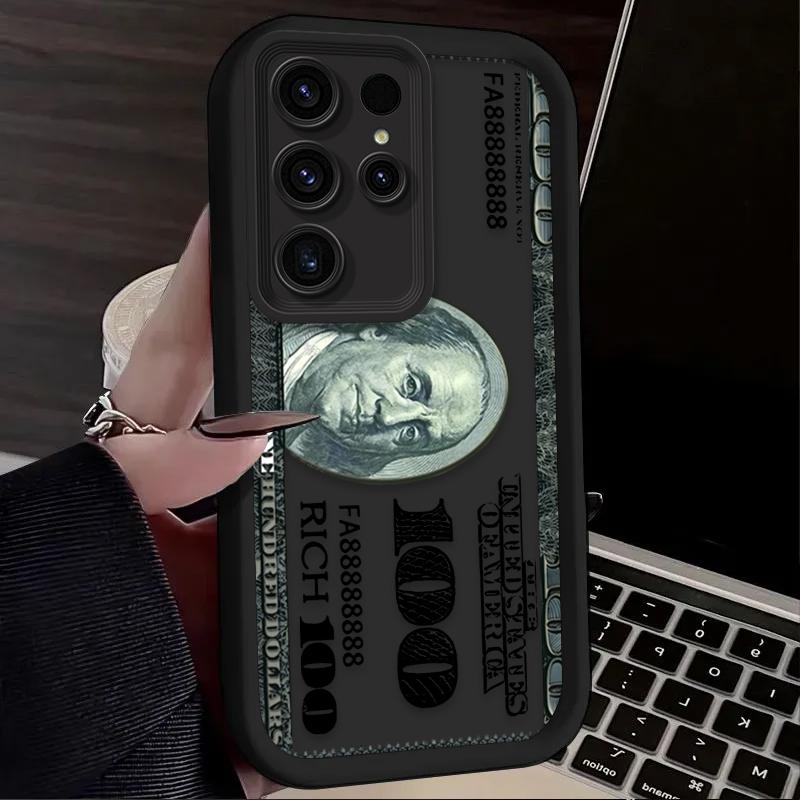 USD Dollar Popular Silicone Soft Phone Case For Samsung Galaxy S25 S24 S23 Ultra S22 S21 Plus FE A55 A54 A35 A15 5G Cover