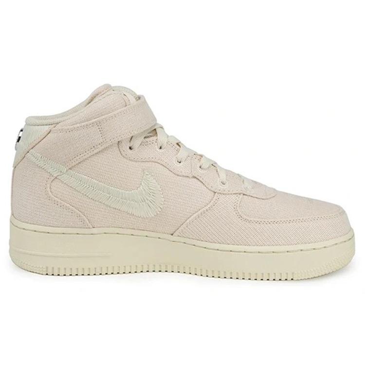 Nike X Stussy Air Force 1 Mid 'Fossil' Men's DJ7841-200