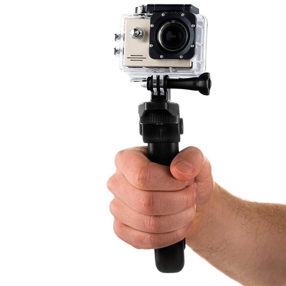 Mount With Mini Tripod For Gopro Sjcam Action Cameras Black