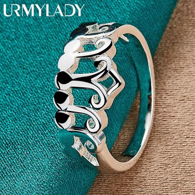 Срібна корона 925 проби 7 8 9 10 Кільце для жінок Модні ювелірні прикраси