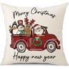 45cm Merry Christmas Cushion Cover Pillowcase 2025 Christmas Decorations for Home Ornament Happy New Year Christmas Decor 2026