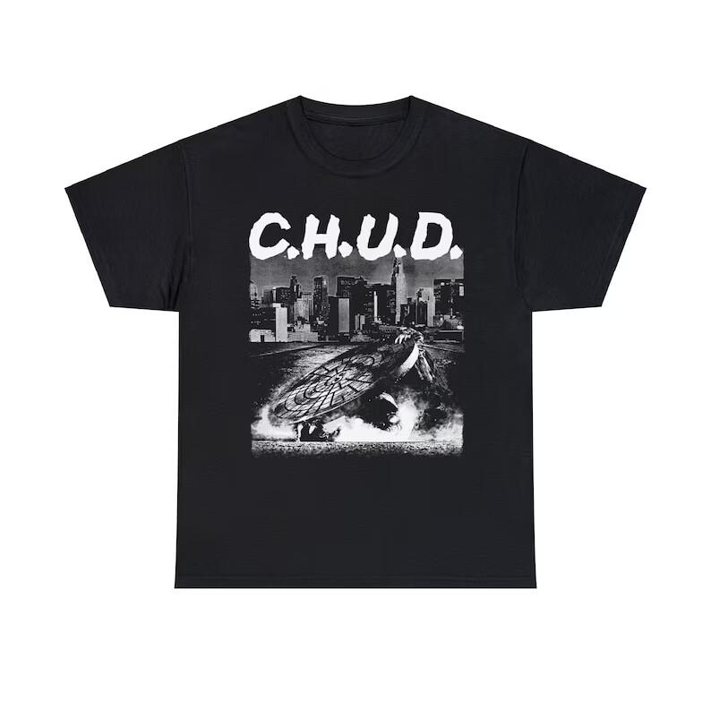 C.H.U.D. Horror Movie T Shirt Vintage Goth Punk Halloween 1984 Sci-Fi Graphic