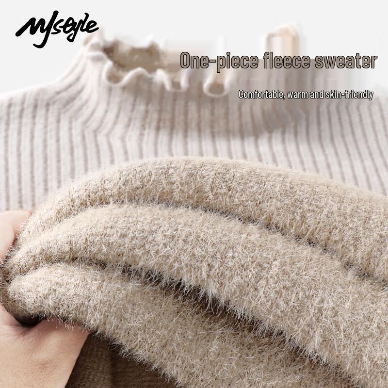 

MJ STYLE Women s Ruffle-Trim Knit Sweater M