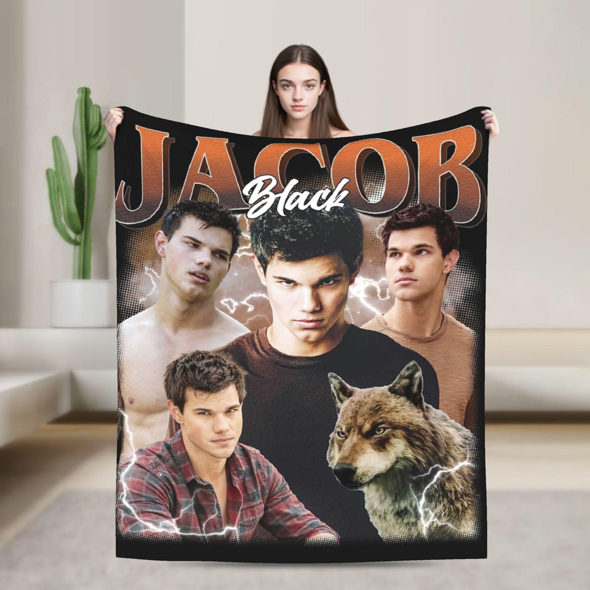 Twilight Jacob Classic Bootleg Blanket Flannel Decoration Portable Soft Throw Blanket for Home Outdoor Bedding Throws 75X95CM