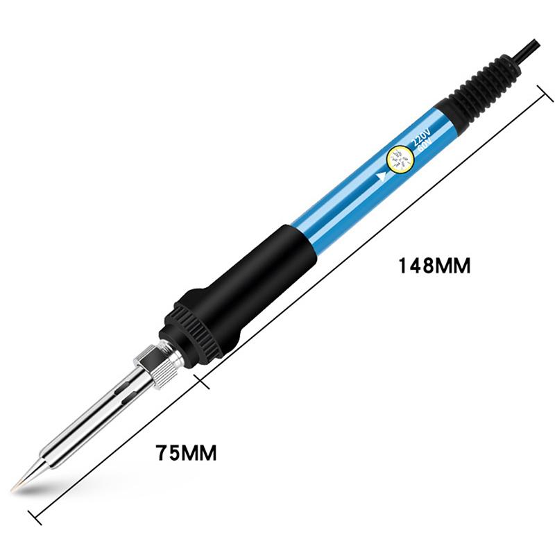 1-9Pcs Master Repair Soldering Station, 60W Adjustable Temperature 220V, Electric Heat Pencil with Interchangeable Tips