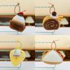 Cake Plush Cute Keychain Car Pendant With Toy Design Car Accessories Interior