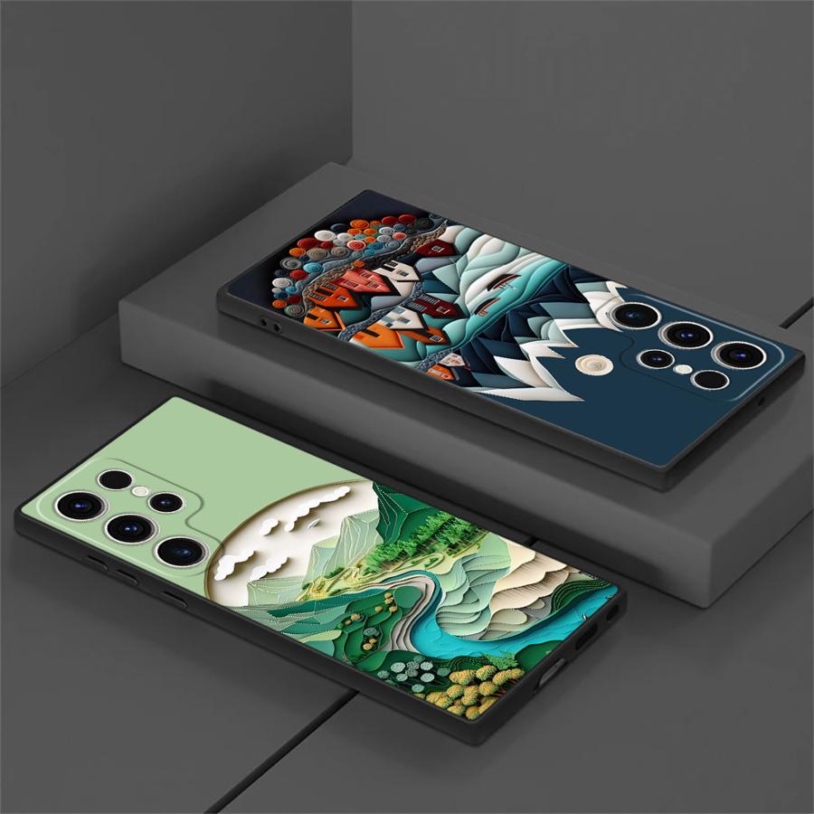 Summer Sky Suspension Phone Case for Samsung Galaxy S22 Plus S21 5G S21 FE S24 S25 Ultra S20 S23 Ultra S22 Ultra Cover